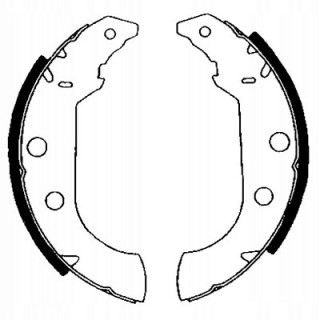SZCZĘKI HAMULCOWE CITROEN ZX PEUGEOT 405, PAGID H8600