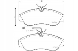 KLOCKI HAM. PRZÓD JUMPER DUCATO BOXER 1994-2002