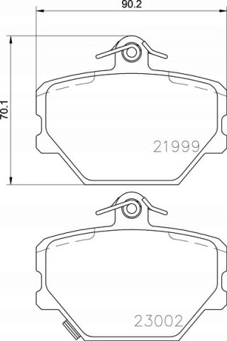 KLOCKI HAMULCOWE PRZÓD SMART, PAGID T1176