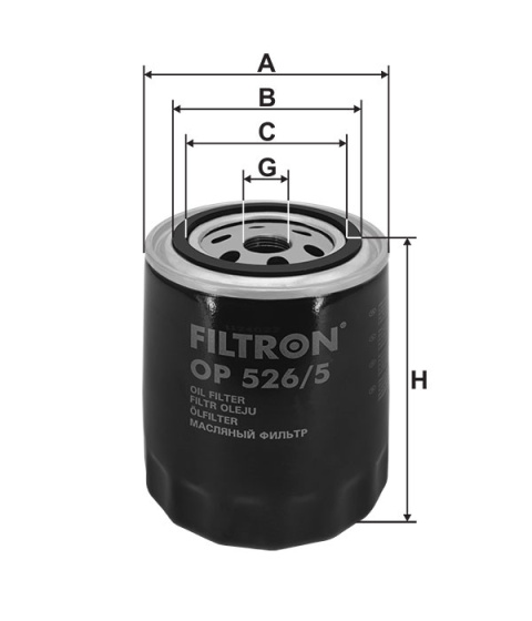 FILTR OLEJU AUDI, OP 526/5