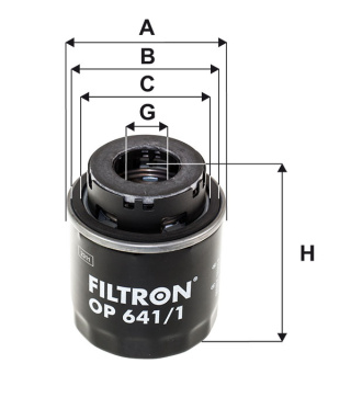 FILTR OLEJU AUDI SEAT SKODA, OP 641/1
