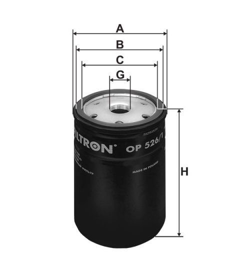 FILTR OLEJU AUDI VW, OP 526/1T