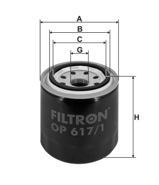 FILTR OLEJU HYUNDAI, OP 617/1