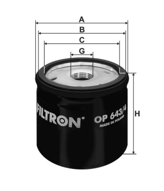 FILTR OLEJU NISSAN, OP 643/4, OP643/4