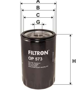 FILTR OLEJU, OP 573, OP573